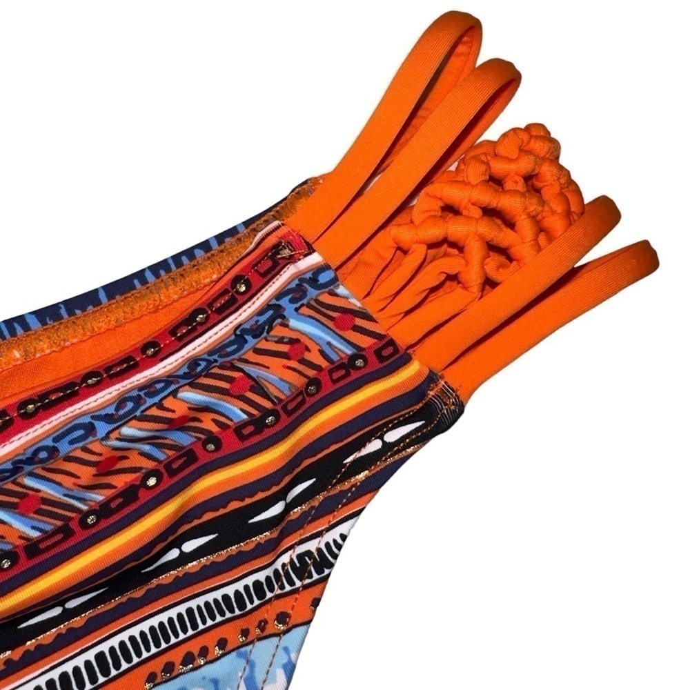 NWT LA VIE EN ROSE BIKINI BOTTOM SIZE S  ORANGE SIDE BANDS - Picture 4 of 15